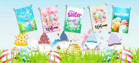 Easter Garden Flags