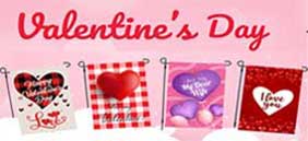 Valentine's Day Garden Flags