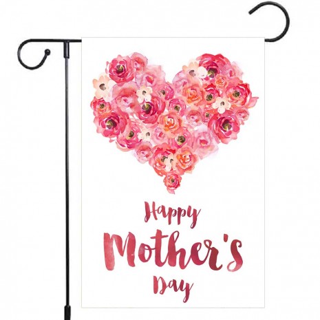 Yard Decoration Flowers Happy Mother's Day Garden Flag