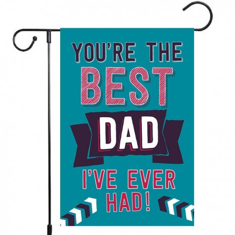 Father's Day Yard Decoration Best Dad Garden Flag