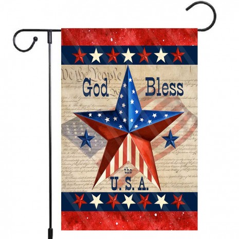 God Bless USA Yard Decoration Patriotic Garden Flag