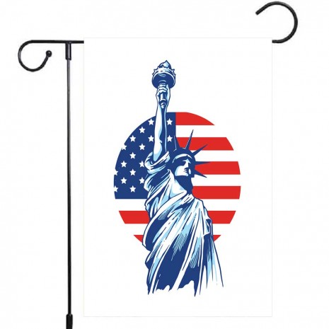 Statue Of Liberty Patriotic Yard Decoration Garden Flag