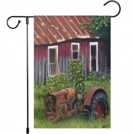 Garden Flag Farm Harvester Yard Decoration