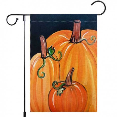 Pumpkin Garden Flag Thanksgiving Day Yard Decoration