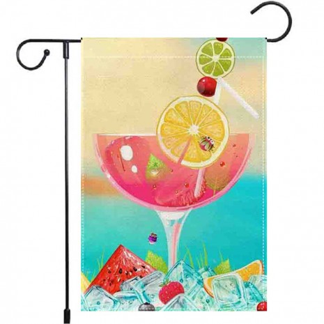 Fruit Drinks Flag Garden Beach Yard Decoration