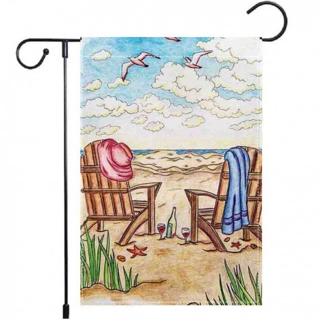 Sky Flag Garden Beach Chair Yard Decoration