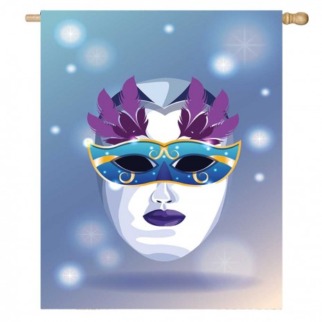 Mardi Gras Mask House Flag Home Decorative Flag