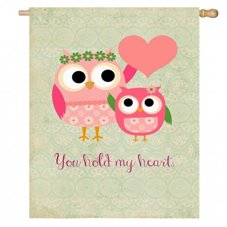 Bird Love Happy Mother's Day House Flag