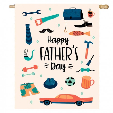 Happy Father's Day House Flag Home Decorative Flag
