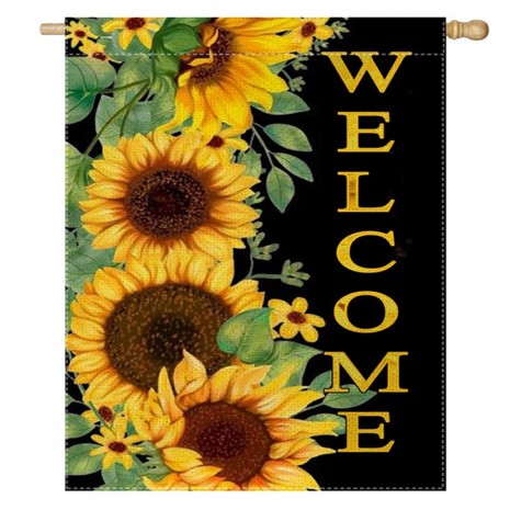 Sunflower Yard Decorative Spring House Flag