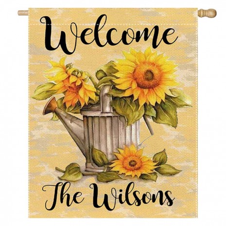 Sunflower Spring Welcome Yard Decorative House Flag