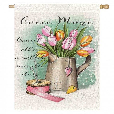 Tulip Flower Spring Yard Decorative House Flag