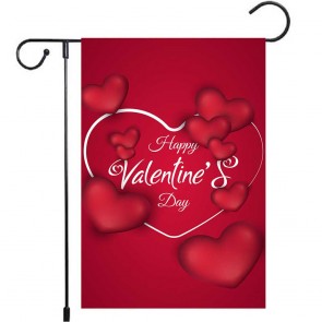 Yard Decoration Happy Valentine's Day Garden Flag