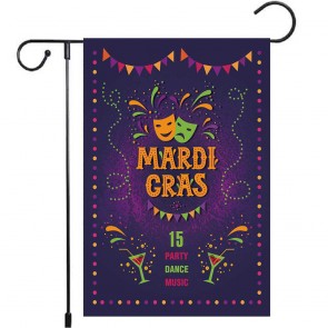 Party Dance Music Yard Decoration Mardi Gras Garden Flag