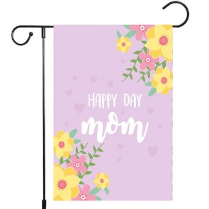 Flowers Mother's Day Yard Decoration Mom Pink Garden Flag