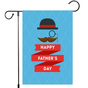 Hat Happy Father's Day Yard Decoration Garden Flag