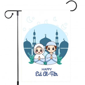 Yard Decoration Happy Eid Al Fitr Garden Flag