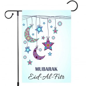 Yard Decoration Mubarak Eid Al Fitr Garden Flag