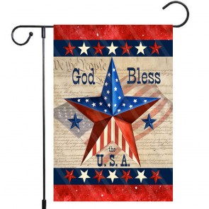 God Bless USA Yard Decoration Patriotic Garden Flag