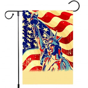 Statue Of Liberty Yard Decoration Patriotic Garden Flag