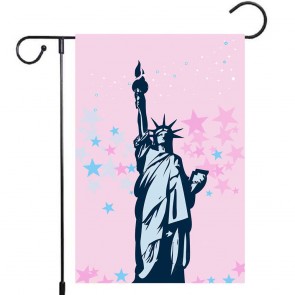 Yard Decoration Patriotic Statue Of Liberty Garden Flag