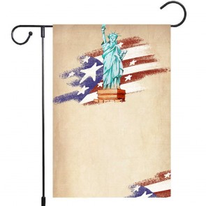 Patriotic Statue Of Liberty Garden Flag Yard Decoration