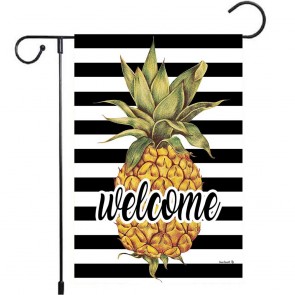 Welcome Yard Decoration Pineapple Fruit Garden Flag