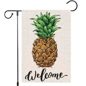 Yard Decoration Welcome Fruit Pineapple Garden Flag