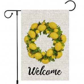 Lemon Welcome Yard Decoration Fruit Garden Flag