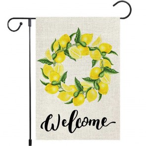 Welcome Lemon Yard Decoration Fruit Garden Flag