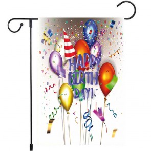 Happy Birthday Flag Garden Celebration Yard Decoration