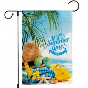 Summer Time Beach Holidays Yard Decorative Garden Flag