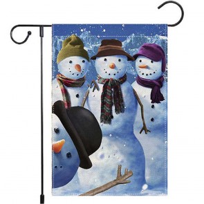 Snowmen Yard Decorative Hello Winter Garden Flag