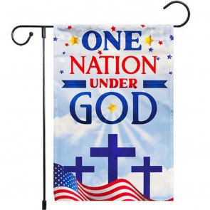 One Nation Under God Yard Decorative 4th of July Patriotic Garden Flag