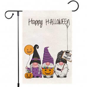 Yard Decoration Happy Halloween Dwarf Garden Flag