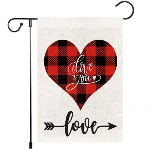 Valentine's Day Yard Decoration Love You Garden Flag