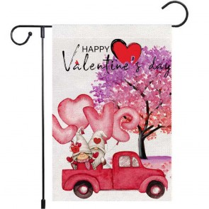 Happy Valentine's Day Yard Decoration Dwarf Garden Flag