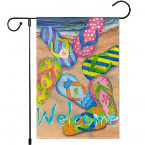 Sandals Beach House Welcome Home Decorative Flag