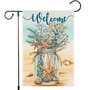 Starfish Flag Garden Beach Vase Yard Decoration