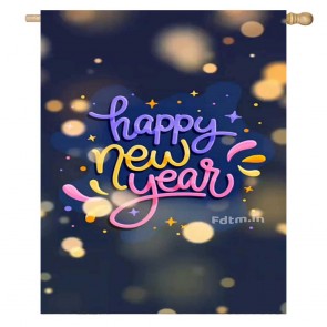 Light Spot Home Decorative Happy New Year House Flag