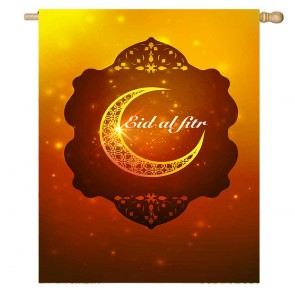 Eid Al Fitr Home Decorative Moon House Flag