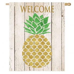 Pineapple Fruit House Welcome Home Decorative Flag 