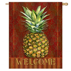 Fruit Pineapple House Welcome Home Decorative Flag