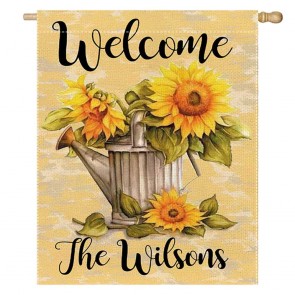 Sunflower Spring Welcome Yard Decorative House Flag