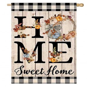 Sweet Home Thanksgiving Day Home Decorative House Flag