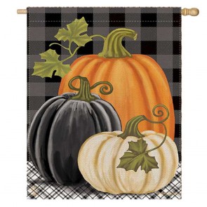 Pumpkin Thanksgiving Day Home Decorative House Flag