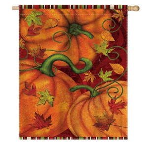 Thanksgiving Day Home Decorative Pumpkin House Flag