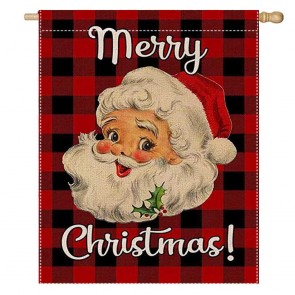 Merry Christmas Santa Claus Home Decorative House Flag