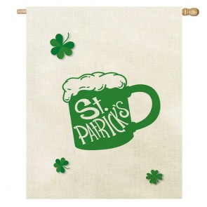 Home Decorative Beer Party St. Patrick's Day House Flag